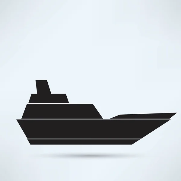 Statek, rejsy, Podróże ikona — Wektor stockowy