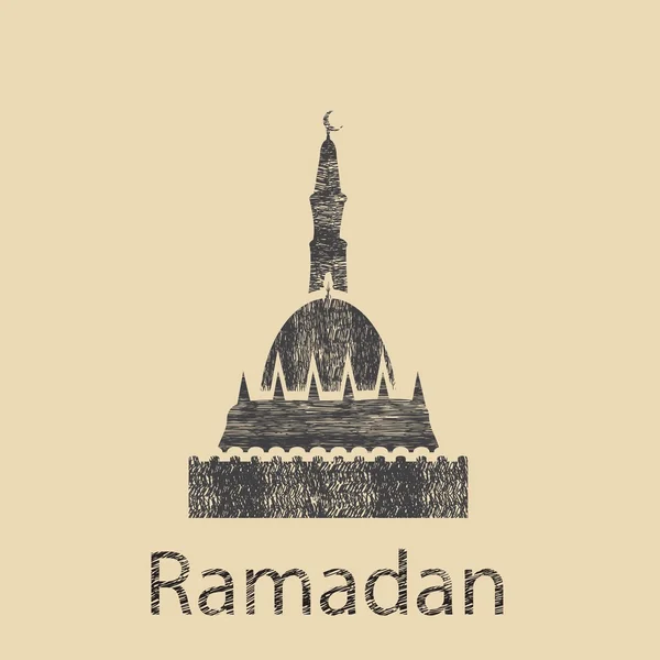 Ramadan, islamische Religionsikone — Stockvektor