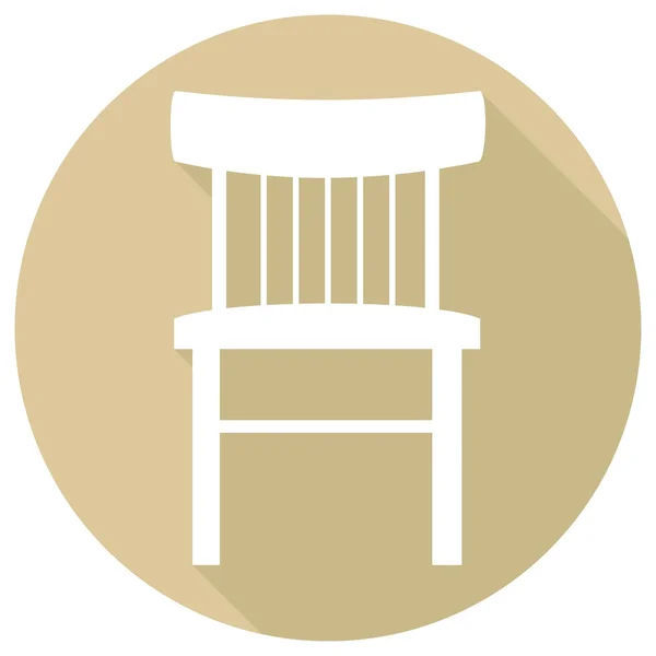Meubles, chaise Icône — Image vectorielle