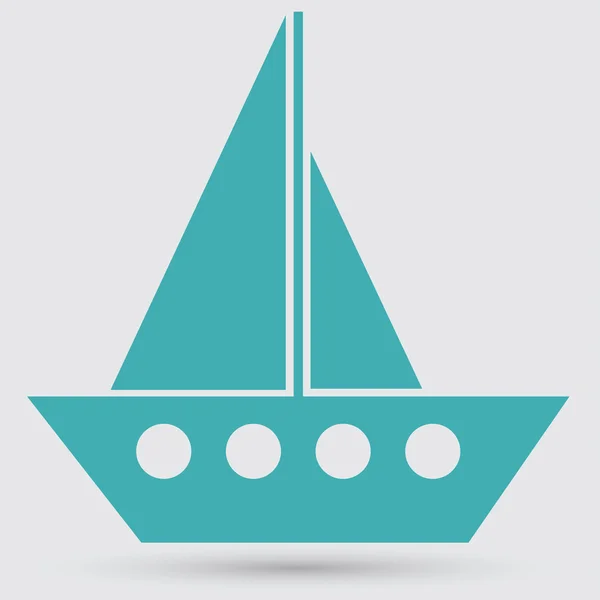 Fartyg, kryssning, resa ikonen — Stock vektor