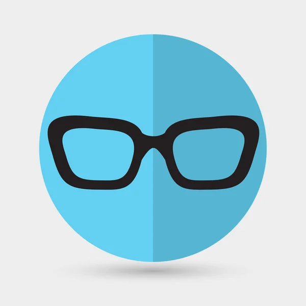 Gafas, visión, icono de estilo — Vector de stock