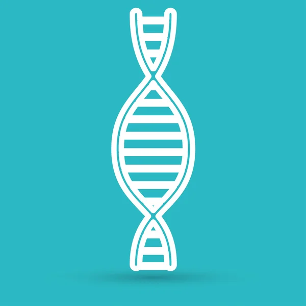 Dna helix, medizinische Ikone — Stockvektor