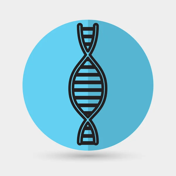 Dna 螺旋，医学图标 — 图库矢量图片