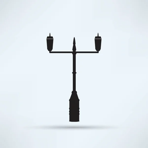 Icona Street Lamp Post — Vettoriale Stock