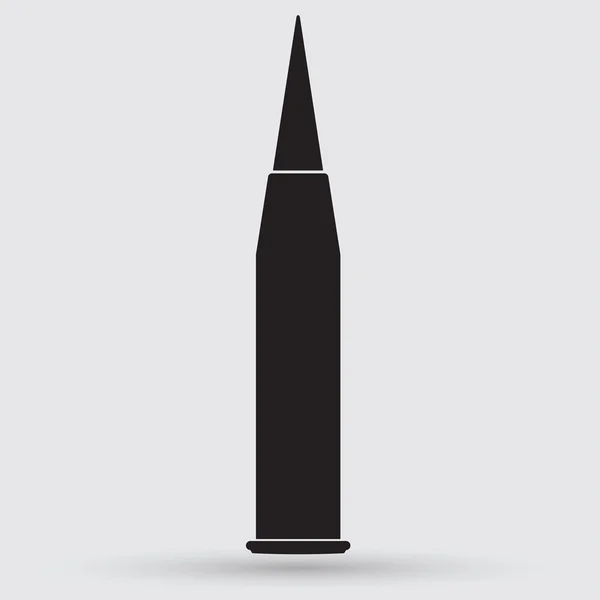 Bullet, weapon icon — Stock Vector