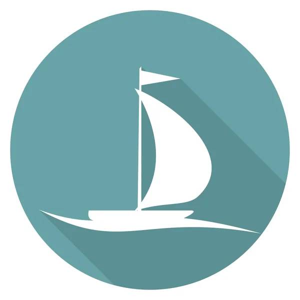 Navio, cruzeiro, ícone de viagem — Vetor de Stock