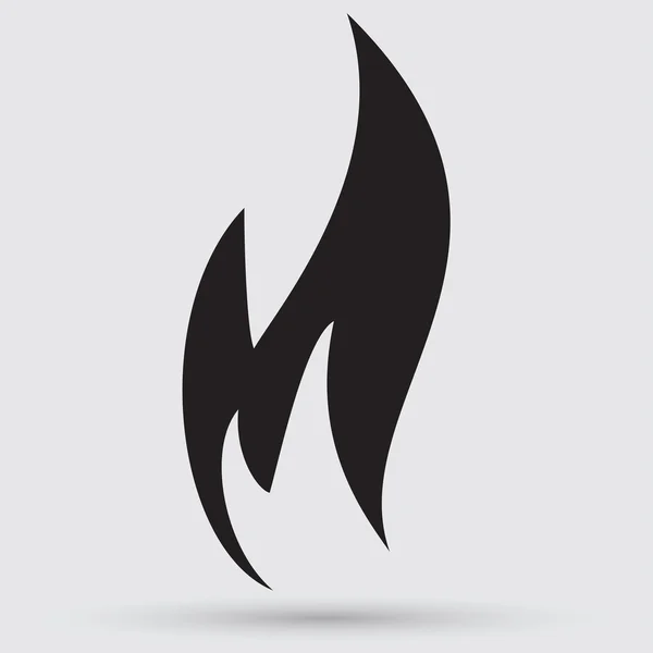 Feuer, Flammensymbol — Stockvektor