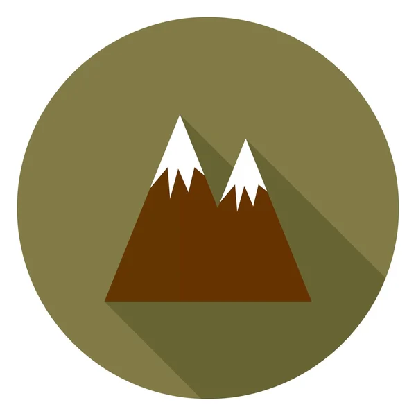 Mountains, travel icon — Stock Vector