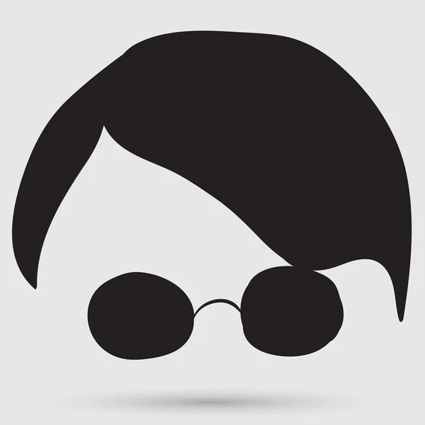 Persoon dragen bril pictogram — Stockvector