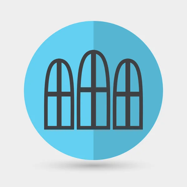 Windows, ícone de arquitetura — Vetor de Stock