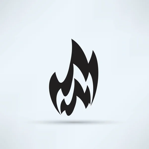 Feuer, Flammensymbol — Stockvektor