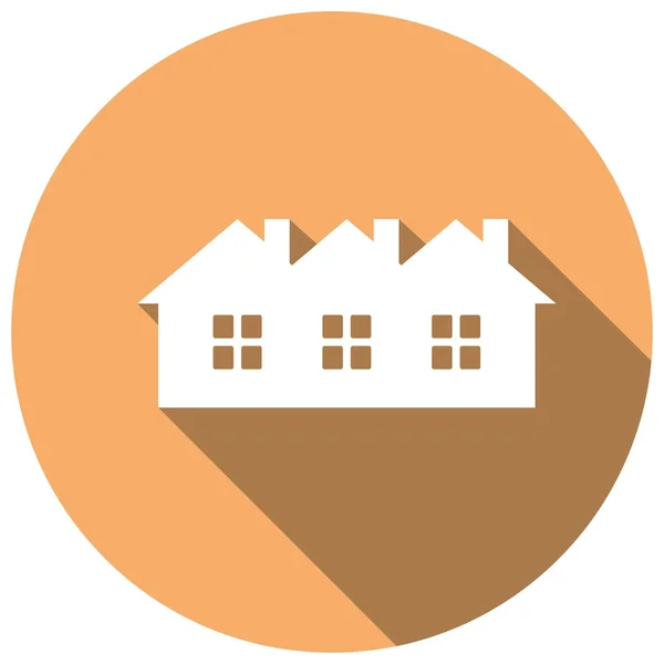 Huse, ikon for fast ejendom – Stock-vektor