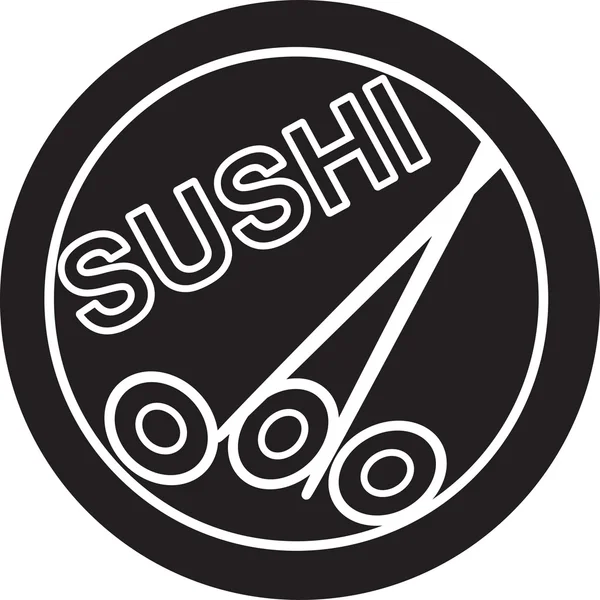 Sushi, icône de la nourriture — Image vectorielle