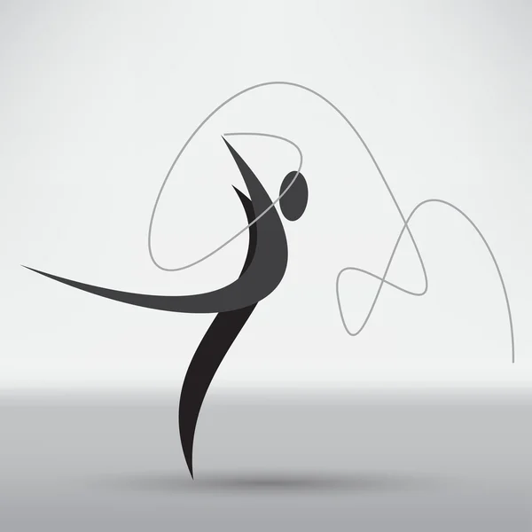 Dans, dancer pictogram — Stockvector