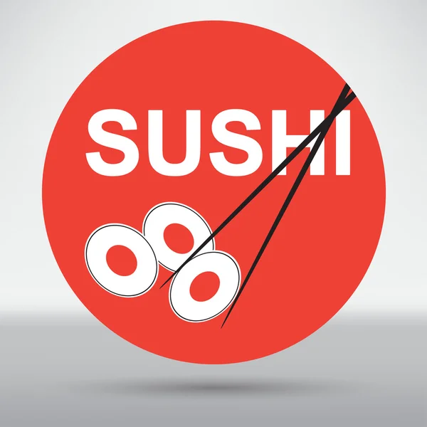 Sushi, icono de la comida — Vector de stock