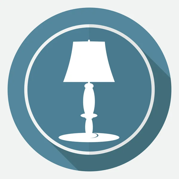 Table lamp, interior icon — Stock Vector