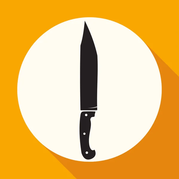 Cuchillo, utensilio, icono de la cocina — Vector de stock