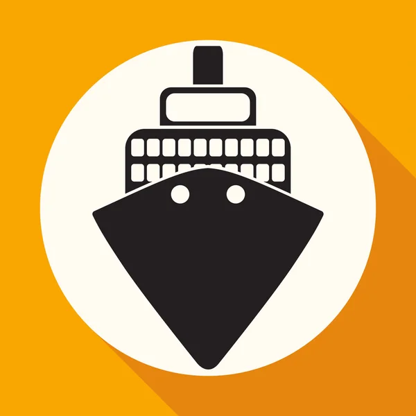 船、 游船、 旅游图标 — 图库矢量图片
