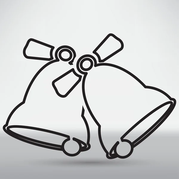 Sonnerie cloches icône — Image vectorielle