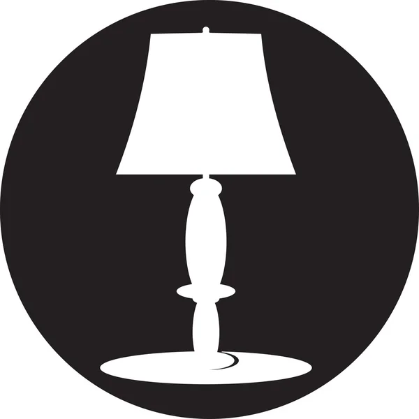 Настольная лампа, иконка — стоковый вектор