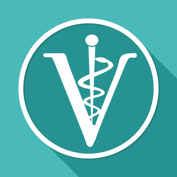 Veterinary, pet medicine icon — Stock Vector