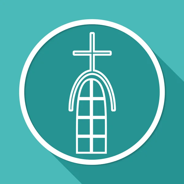 Kostel, katedrála ikony — Stockový vektor
