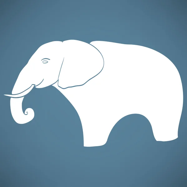 Elephant, animal icon — Stock Vector