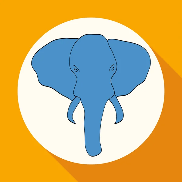 Elefant, Tier-Ikone — Stockvektor