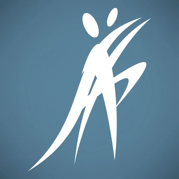 Tanec, taneční pár ikon — Stockový vektor