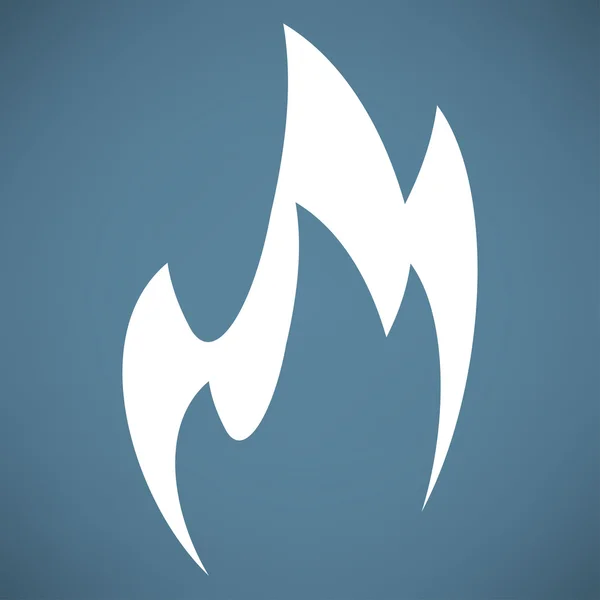 Vuur, vlam pictogram — Stockvector