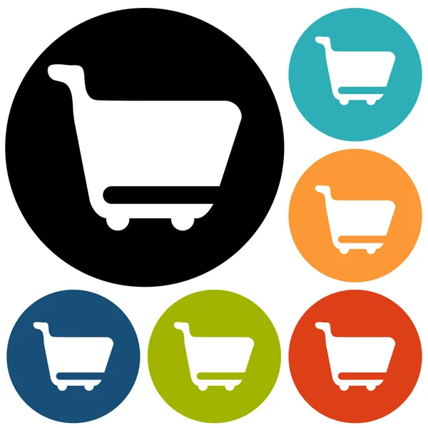 Shopping cart, sale icons — Stock Vector