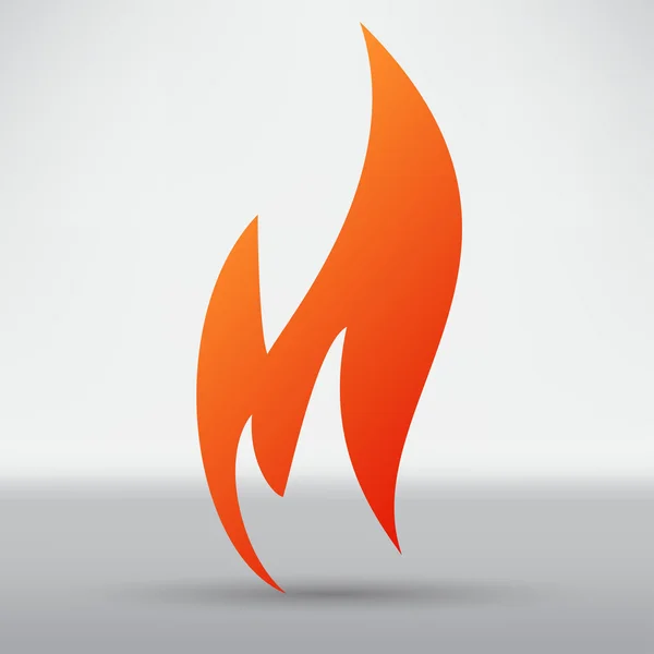 Feuer, Flammensymbol — Stockvektor