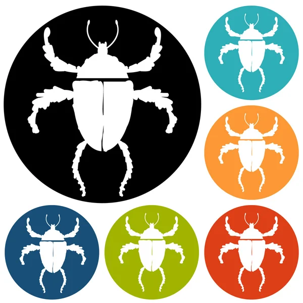 Pictogrammen van bug, insect — Stockvector