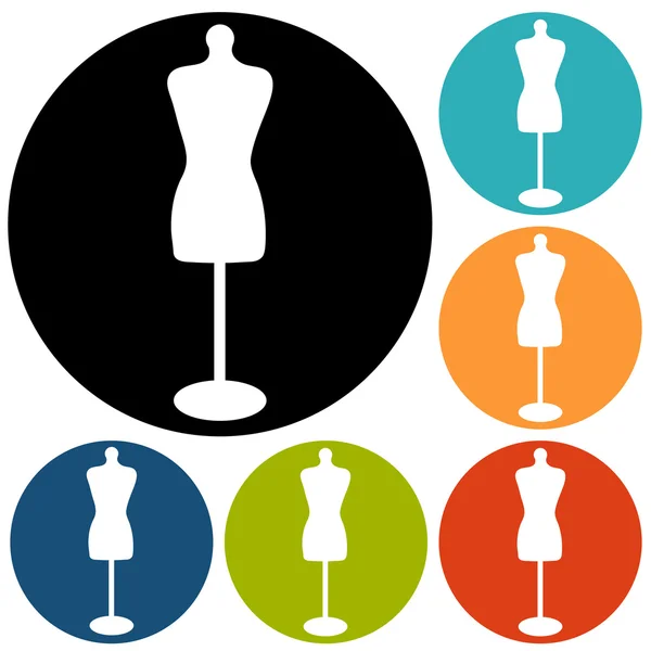 Icons of fashion, Mannequin — Stock Vector