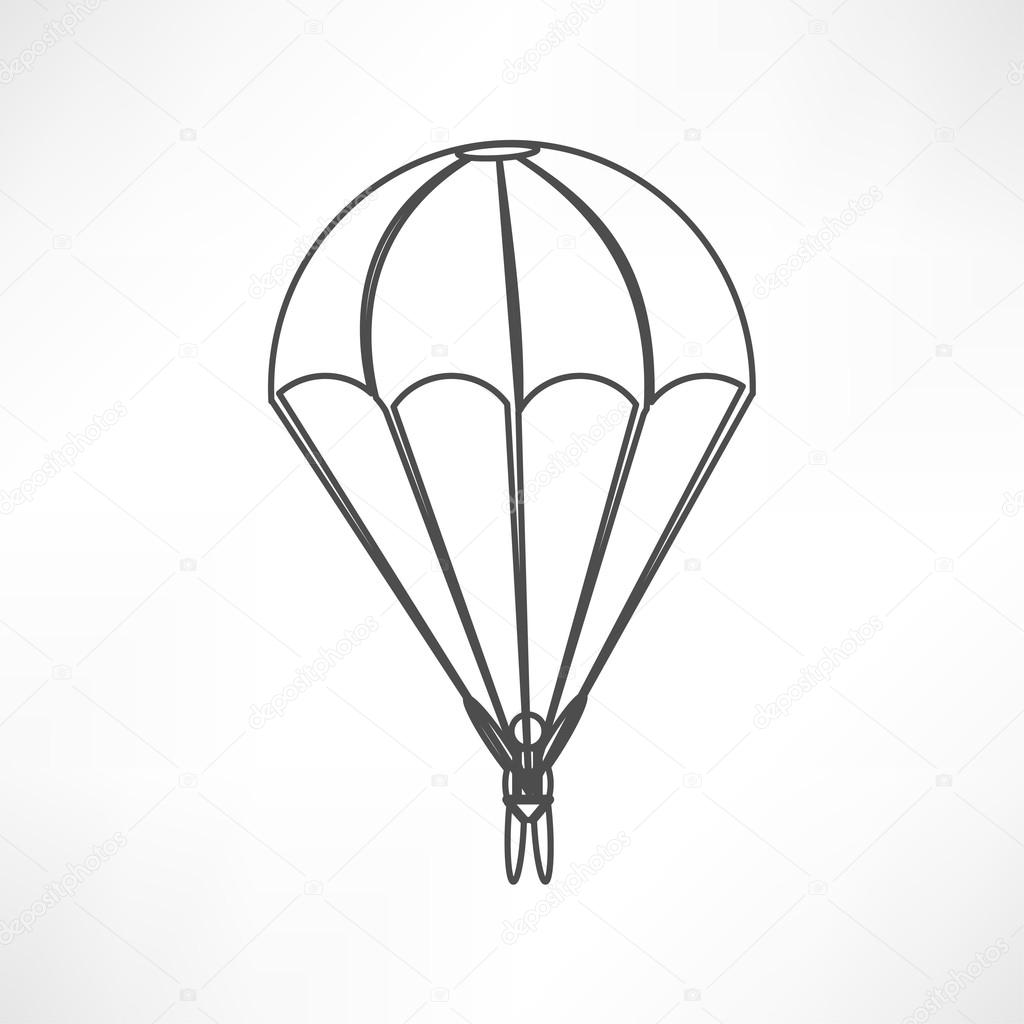 Icon of Parachute, paratrooper