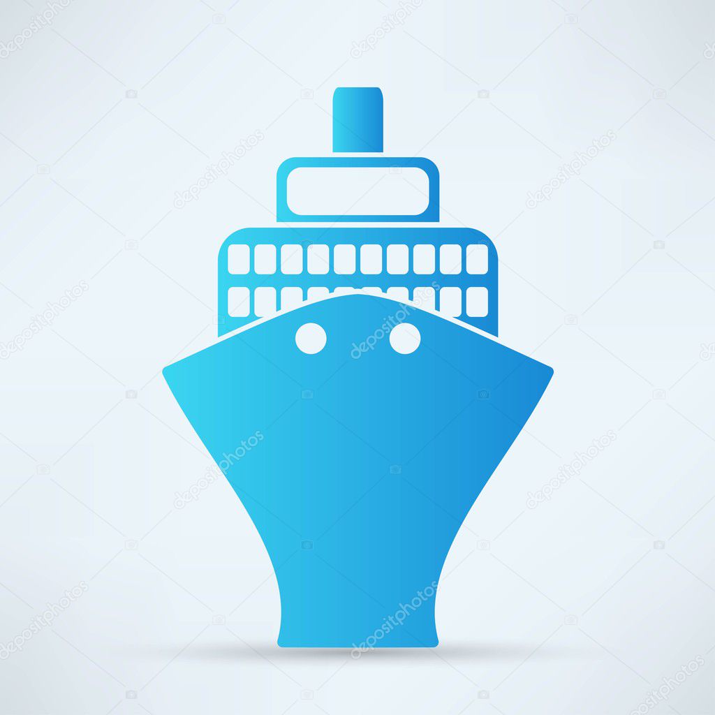 Ship, cruise, travel icon