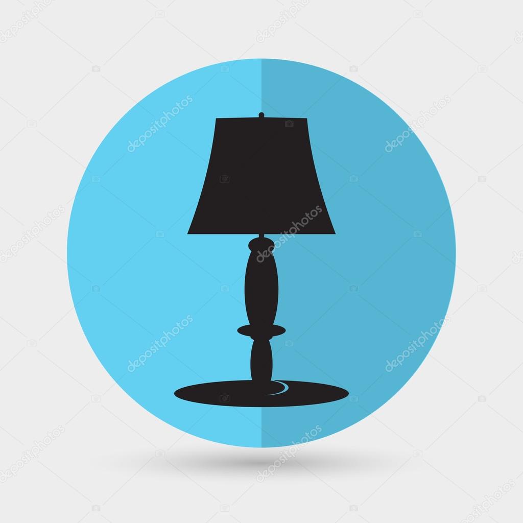 table lamp, interior icon