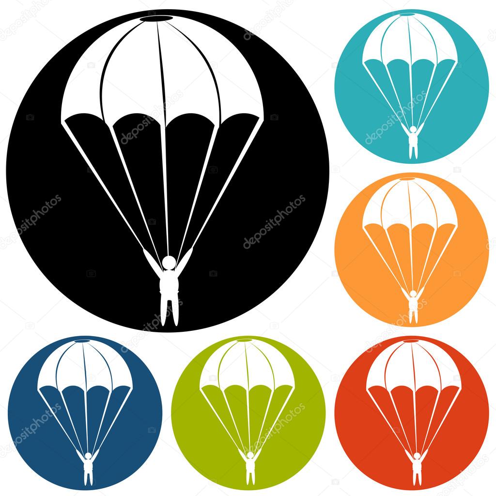 Icons of Parachute, paratrooper