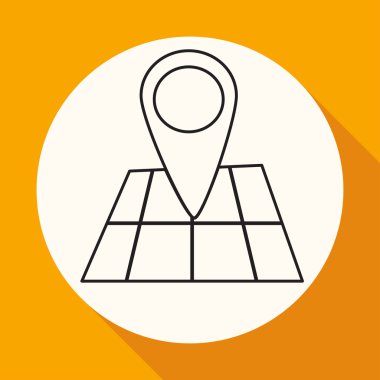 Harita üzerinde konumu simgesi pin