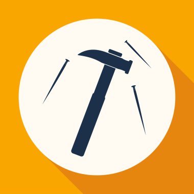 Çekiç, çivi, Araçlar simgesi