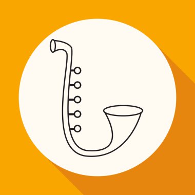 Saksafon, müzik aleti simgesi