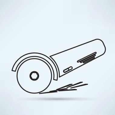 açı değirmeni, aracı simgesini