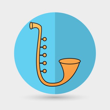 Saksafon, müzik aleti simgesi