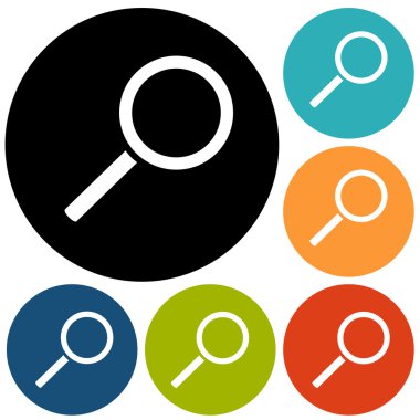 Büyüteç camı, arama simgeler