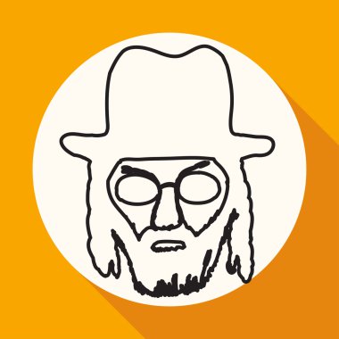 Ortodoks Yahudi, adam şapka simgesi