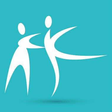 Dansçı çift, sanat simge