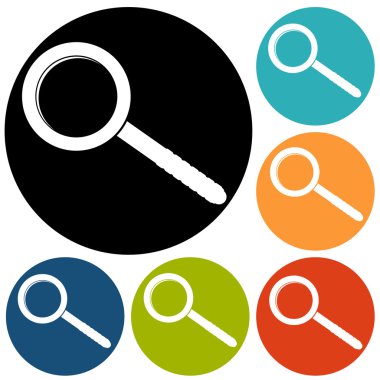 Büyüteç camı, arama simgeler