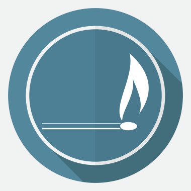 Ateş, maç, simge yanmak