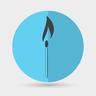 Ateş, maç, simge yanmak