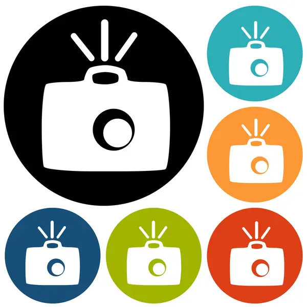 Icons of Camera, photography — Stock Vector